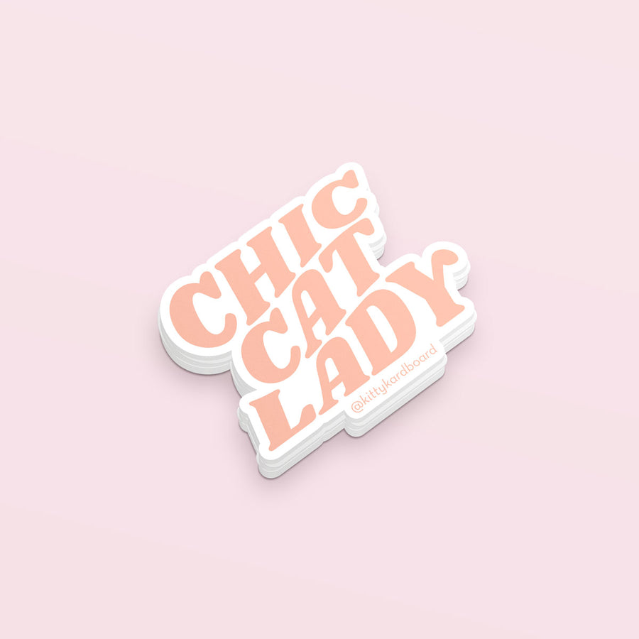 'Chic Cat Lady' Sticker