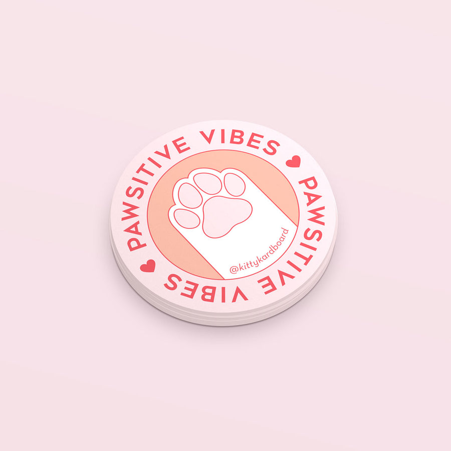 'Pawsitive Vibes' Sticker